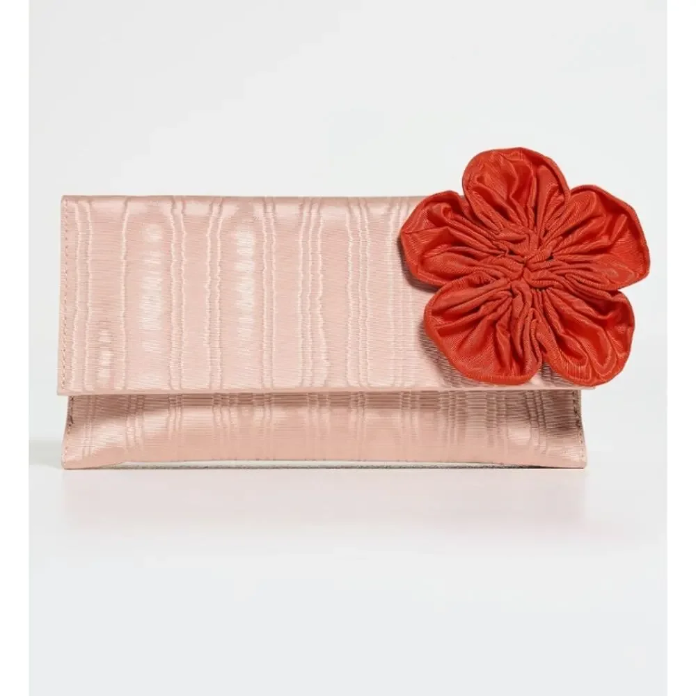 Loeffler Randall Charlee Flap Clutch W/ Flower